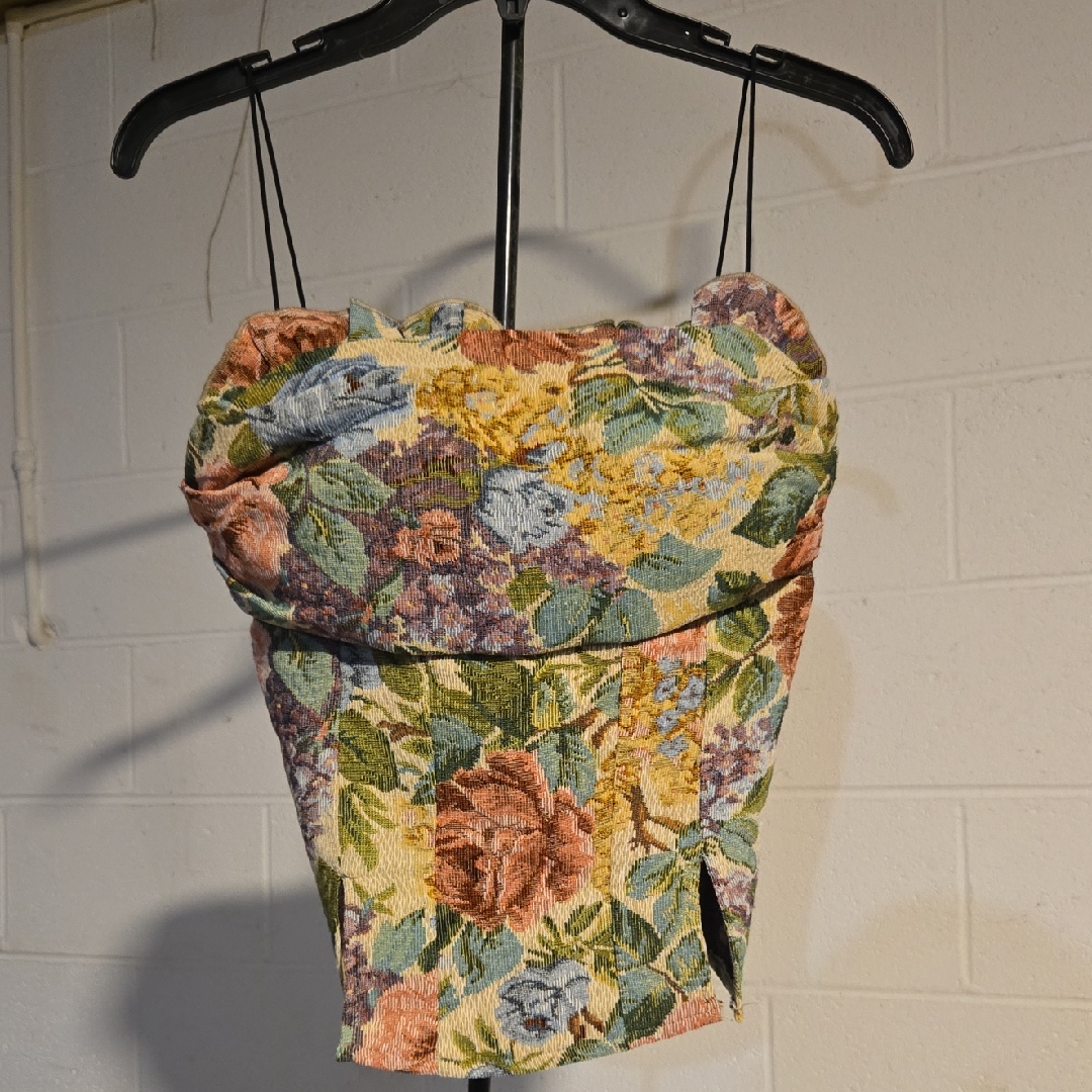 Shein Multicolor Floral Bustier